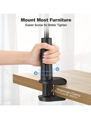 Gooseneck Cell Phone Holder, Universal 360 Flexible Phone Stand Lazy Bracket Mount Long Arms Clamp For Phone 13 Pro Xs Max XR X 8 7 6 6s Plus And Other 3.5~6.7'' Device