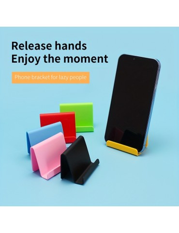 Candy-Colored Mini Portable Mobile Phone Holder: Universal Desk Mount Stand For Smartphones