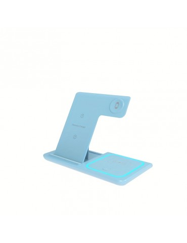 3 In 1 Fast Charging Station, Folding Wireless Charger Stand For IPhone 14,13,12,11/Pro/Max/Mini/Plus, X, XR, XS/Max, SE, 8/Plus, For IWatch 1-8, For Airpods 3/2/Pro