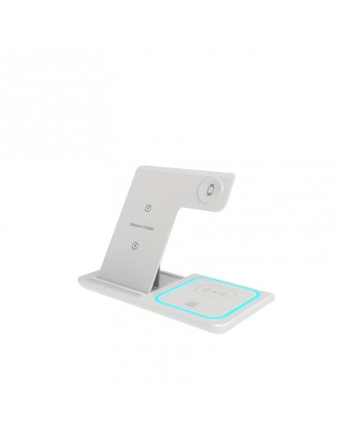 3 In 1 Fast Charging Station, Folding Wireless Charger Stand For IPhone 14,13,12,11/Pro/Max/Mini/Plus, X, XR, XS/Max, SE, 8/Plus, For IWatch 1-8, For Airpods 3/2/Pro