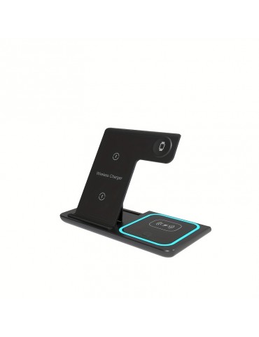 3 In 1 Fast Charging Station, Folding Wireless Charger Stand For IPhone 14,13,12,11/Pro/Max/Mini/Plus, X, XR, XS/Max, SE, 8/Plus, For IWatch 1-8, For Airpods 3/2/Pro