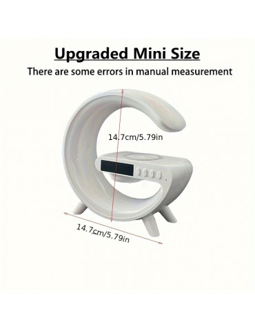 Mini Multifunction Wireless Charger Pad Stand Speaker TF RGB Night Light Fast Charging Station For IPhone14 13 12 For Samsung For Xiaomi