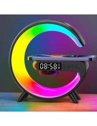 Mini Multifunctional Wireless Charger, Support Speaker, TF, RGB, Night Light, For IPhone14, 13, 12 Fast Charging Station, For Samsung And Xiaomi