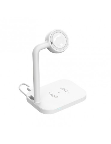 1pc 2 In 1 Wireless Charger Compatible With IPhone Apple Watch And AirPods Qi Charger Wireless Charging Station For IPhone 12/11, IWatch 6/SE/5/4/3/2/1 And More