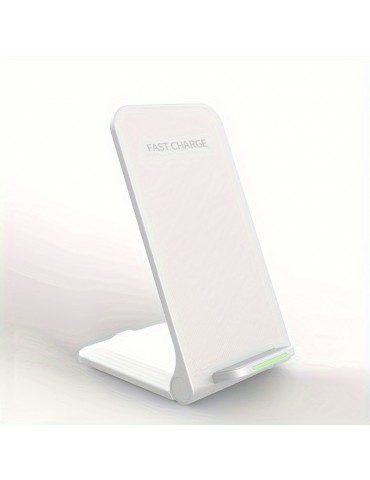 15W Fast Wireless Charging Stand - Compatible With IPhone, Samsung, Motorola, OnePlus & More - Qi Certified Charger!