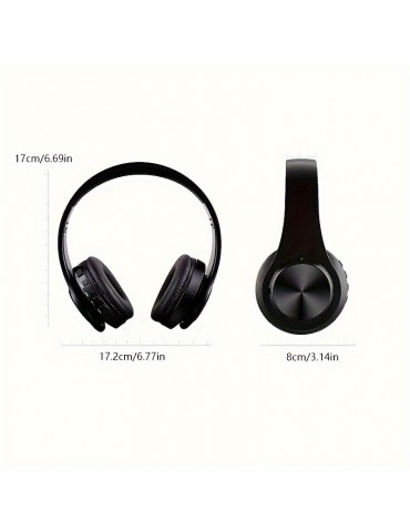 Light Emitting Wireless Headphones,Colorful LED Lights Comfort Over Ear Foldable Headset With Built-in Microphone,FM,SD Card Slot,Wired For School/Tablet Computer/PC/TV/Cellphones/Travel Gift For Birthday/Easter
