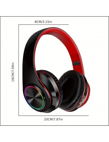 Classic Head-mounted Colorful Flash All-inclusive Ear B39 Wireless Headphones