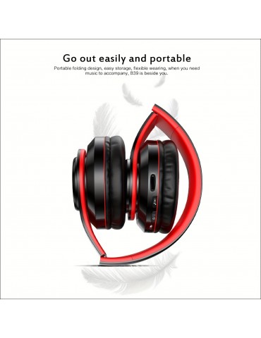 Classic Head-mounted Colorful Flash All-inclusive Ear B39 Wireless Headphones