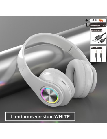 Classic Head-mounted Colorful Flash All-inclusive Ear B39 Wireless Headphones