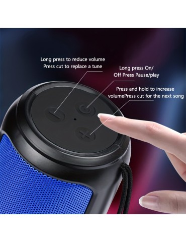 Small Portable Wireless Speaker (battery Life About 3-4 Hours, Power 5W,  Version 5.0)3D Surround Superheavy Subwoofer