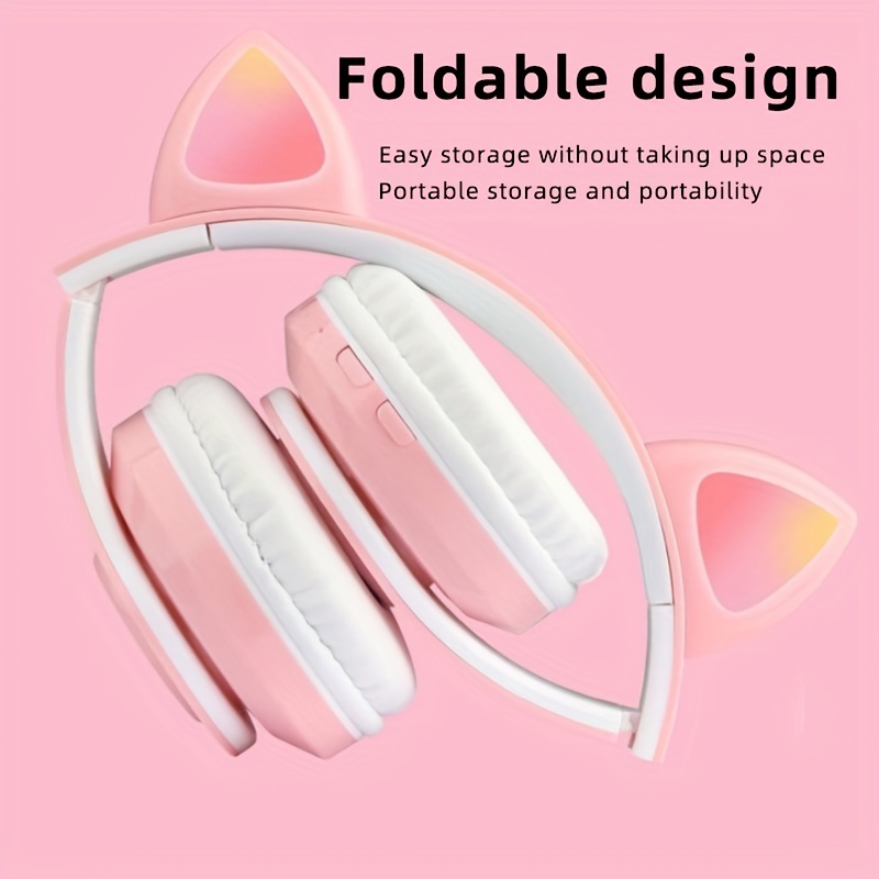 cat ear wireless headphones enjoy music games and more with all your smartphone noise cancelling technology details 4