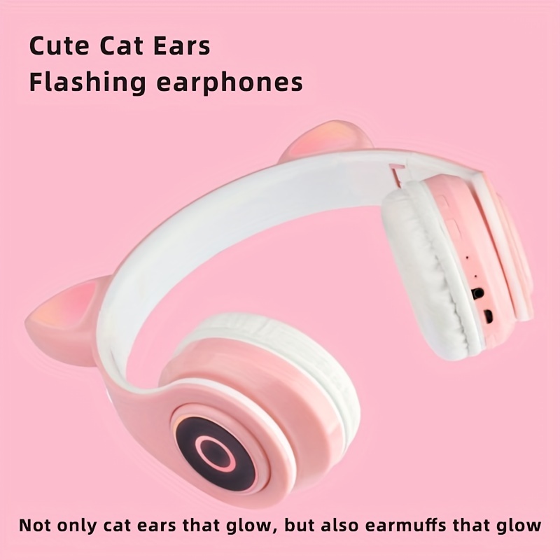 cat ear wireless headphones enjoy music games and more with all your smartphone noise cancelling technology details 5