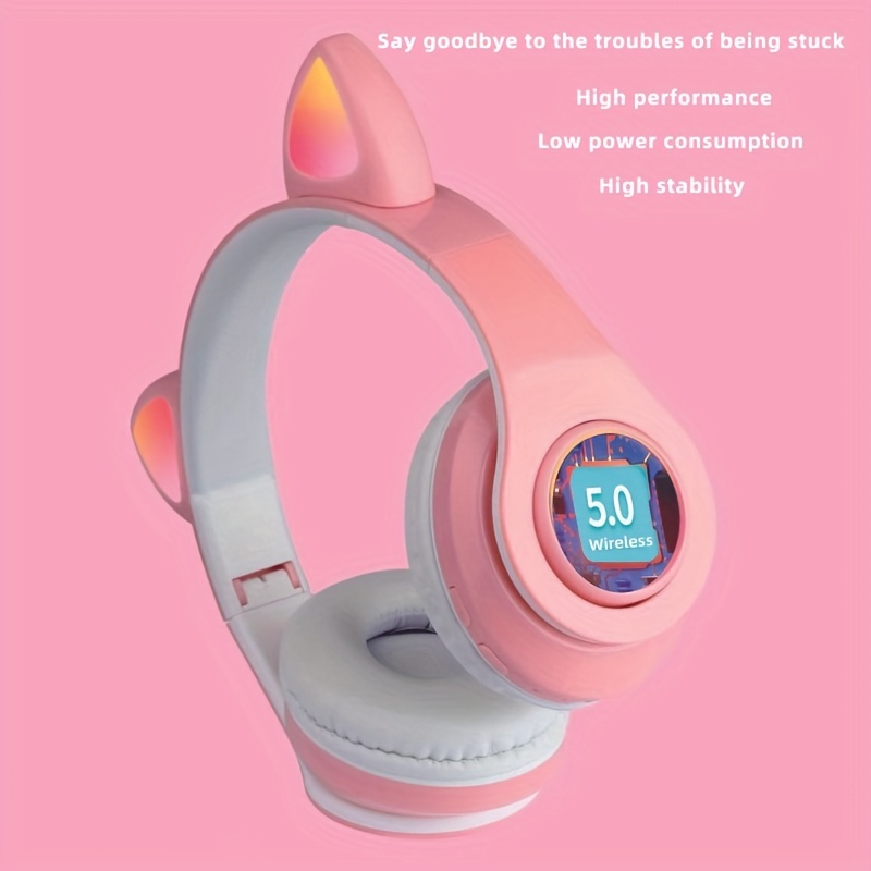 cat ear wireless headphones enjoy music games and more with all your smartphone noise cancelling technology details 6