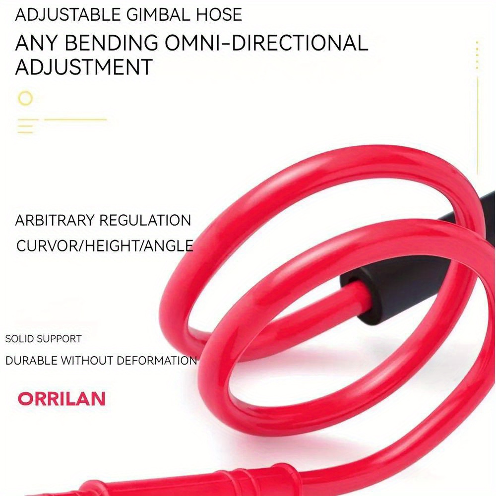 retractable neck hanging selfie pole stand adjustable 360 free rotation bracket universal desktop bed car lazy mobile holder details 5