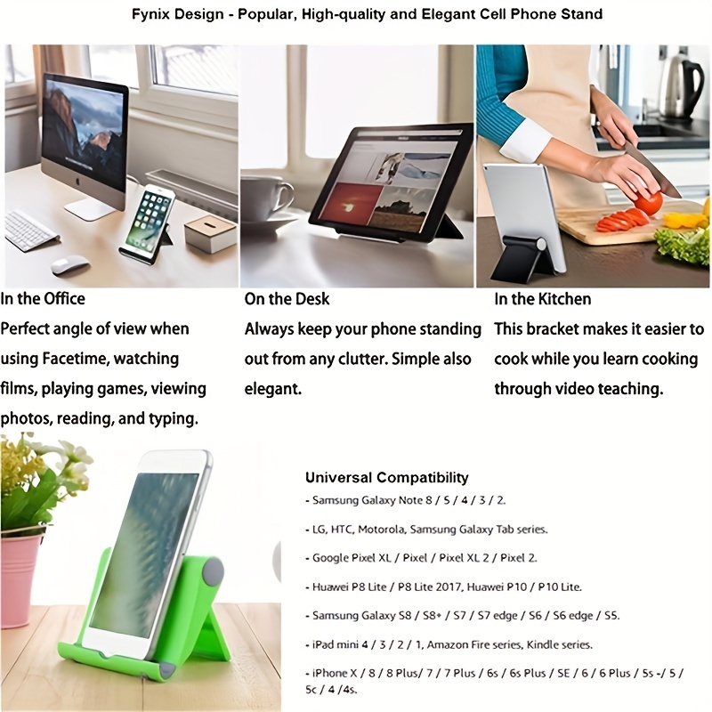 multi angle rotating mobile phone holder perfect for desktop and folding details 5