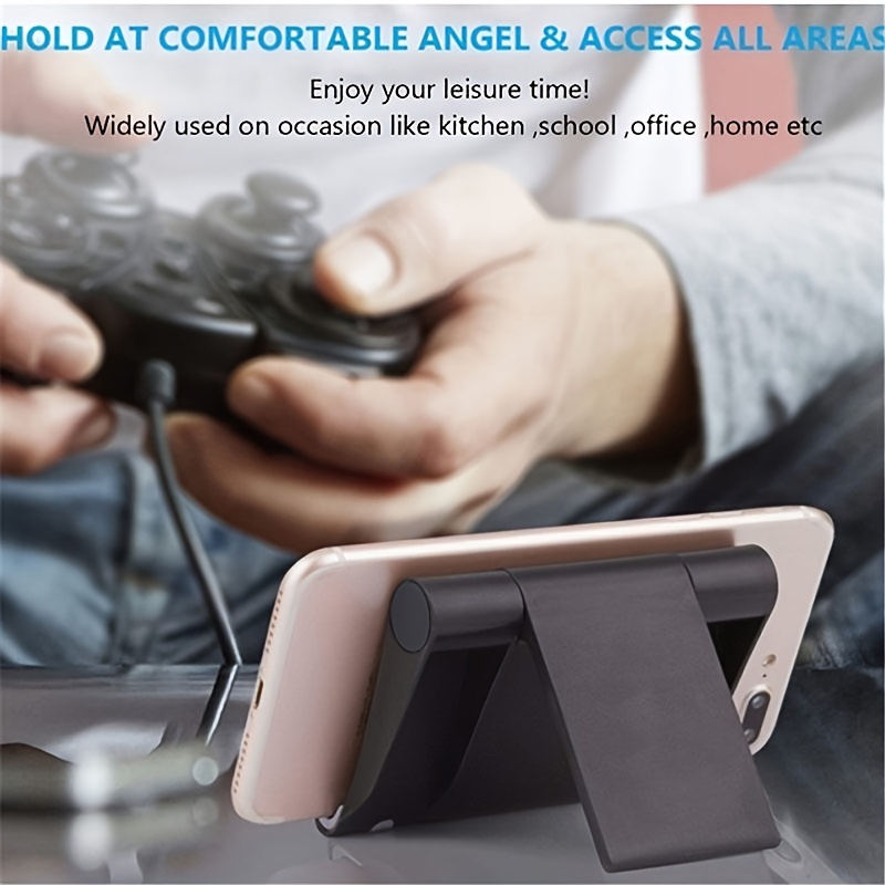 multi angle rotating mobile phone holder perfect for desktop and folding details 7