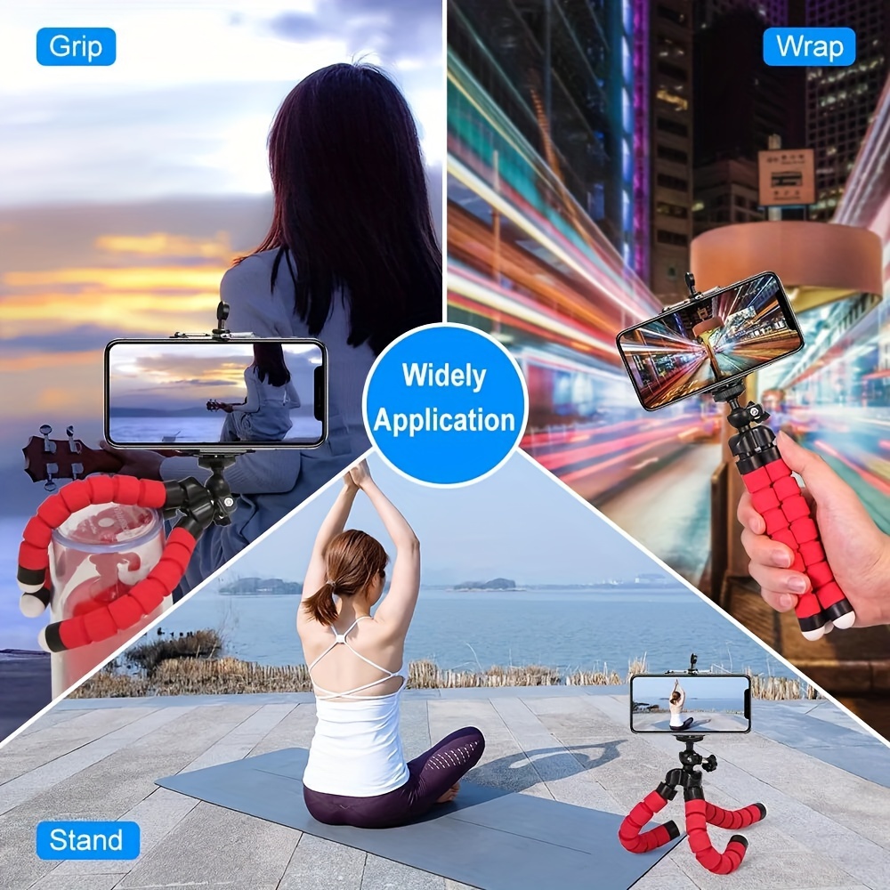 an octopus mobile phone holder camera stand photography stand strong durable can be folded at will multiple folding without damage suitable for iphone mobile phones and other mobile phone models cameras and other details 9