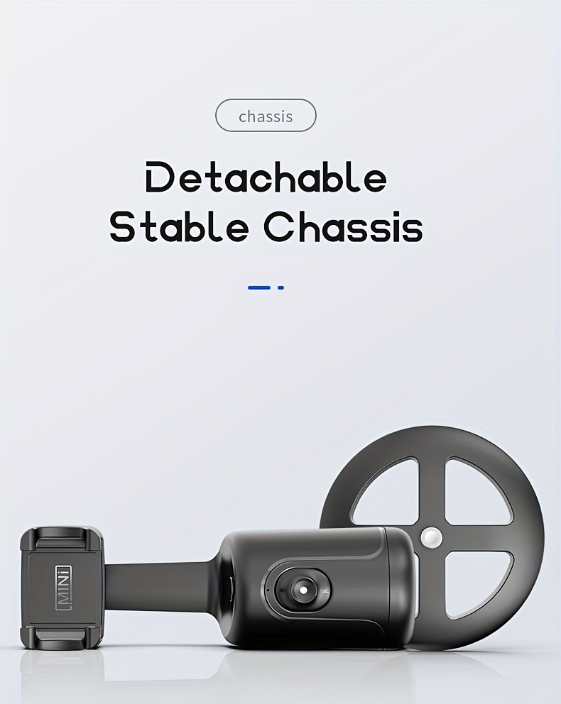 auto tracking phone holder tripod stand smart selfie stick 360 rotation fast face object tracking cameraman robot stand details 9