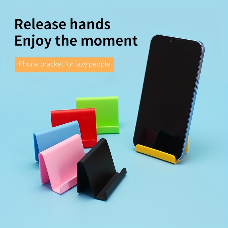 candy colored mini portable mobile phone holder universal desk mount stand for smartphones details 2