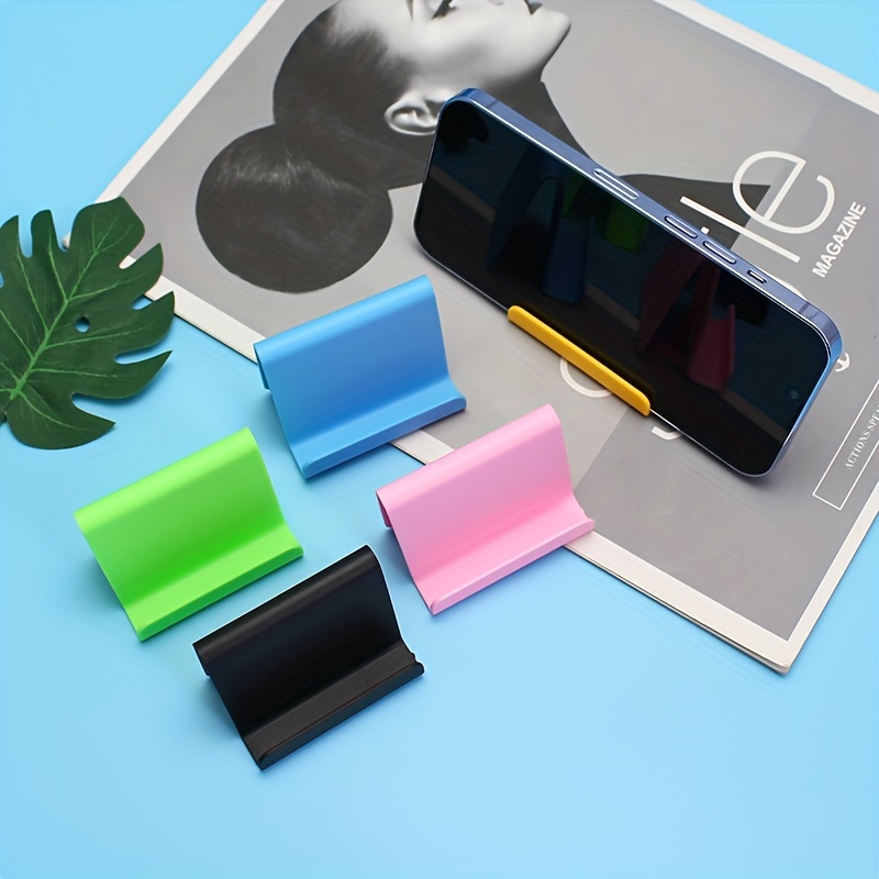candy colored mini portable mobile phone holder universal desk mount stand for smartphones details 6