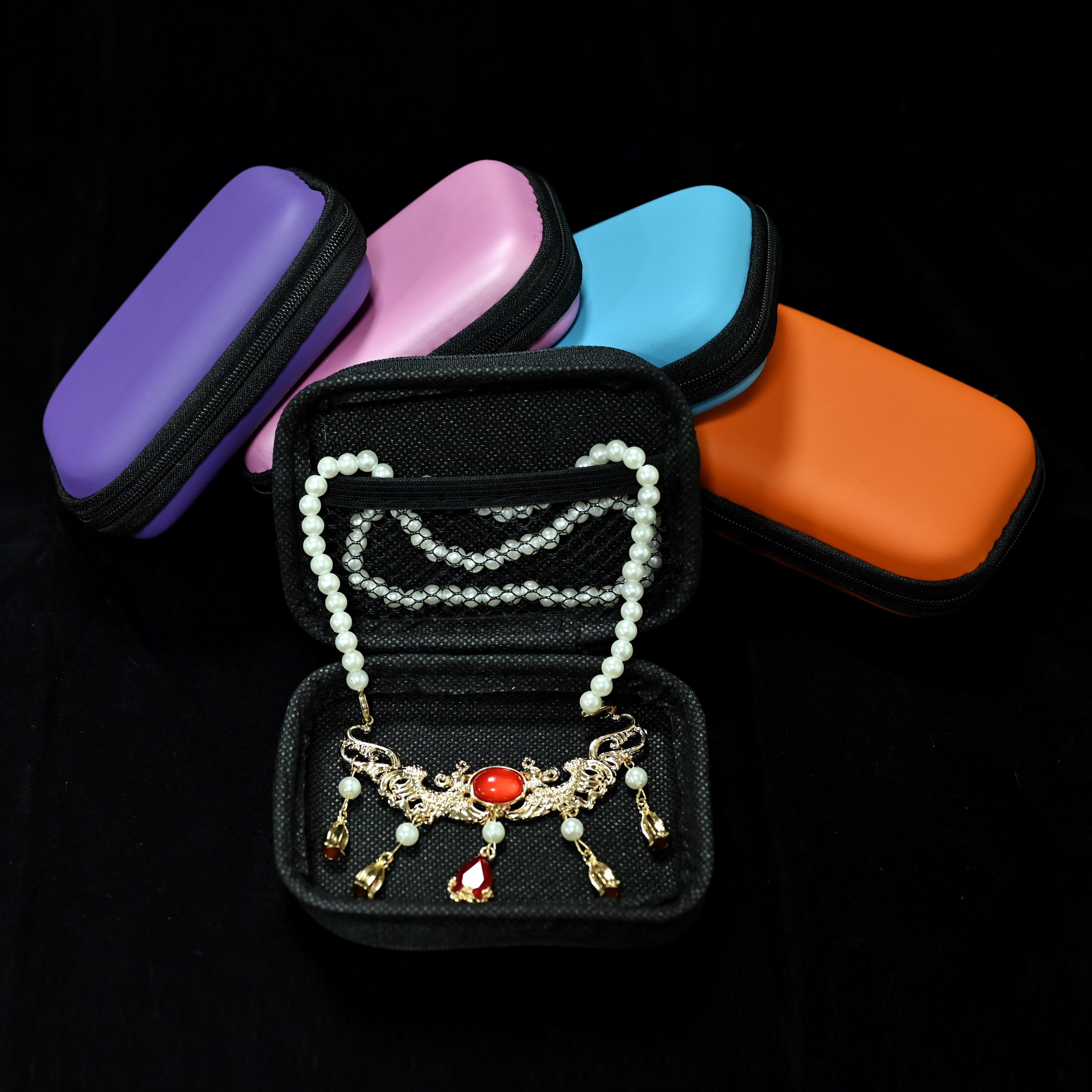 mobile phone charger data cable storage bag portable earphone storage box details 2