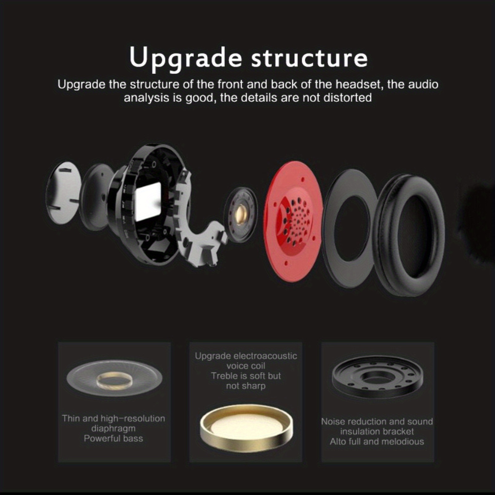 classic head mounted colorful flash all inclusive ear b39 wireless headphones details 3
