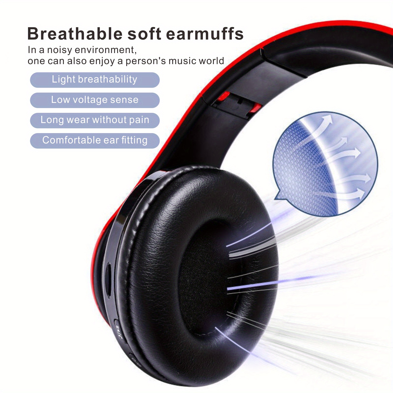 classic head mounted colorful flash all inclusive ear b39 wireless headphones details 5