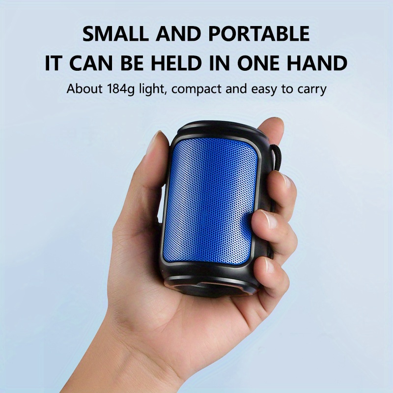 small portable wireless wireless speaker, small portable wireless wireless speaker battery life about 3 4 hours power 5w wireless version 5 0 3d surround superheavy subwoofer details 2