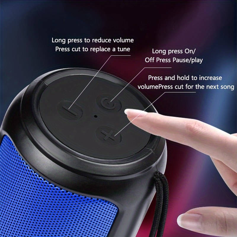 small portable wireless wireless speaker, small portable wireless wireless speaker battery life about 3 4 hours power 5w wireless version 5 0 3d surround superheavy subwoofer details 3